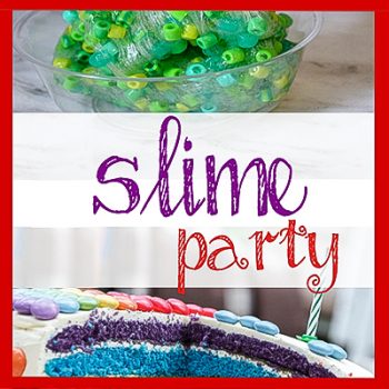 Slime Themed Birthday Party